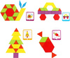 Montessori klocki drewniane układanka  edukacyjna TANGRAM