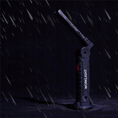 Lampka warsztatowa cob latarka z magnesem + hak usb 5w1 do warsztatu mocna
